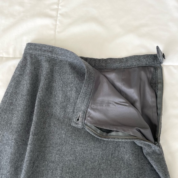 Vintage Pendleton 100% Virgin Wool Short Pencil Skirt Gray Size 8 - Picture 6 of 12